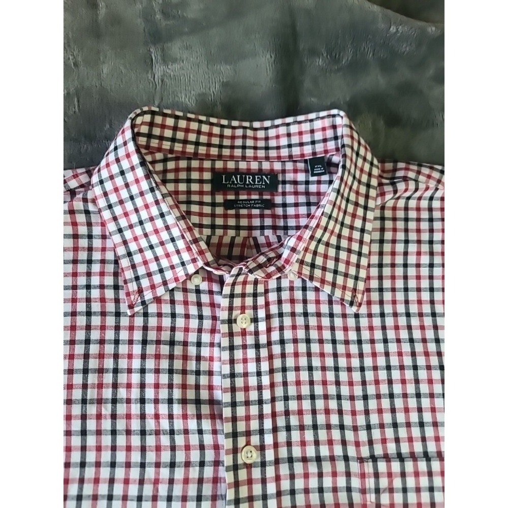 Lauren Ralph Lauren Green Tag Long Sleeve Button Shirt Men's 2XL‎ Plaid
